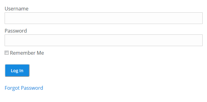 login form